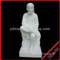 Marble Stone Carving Old Man Statue Sculpture YL-R312